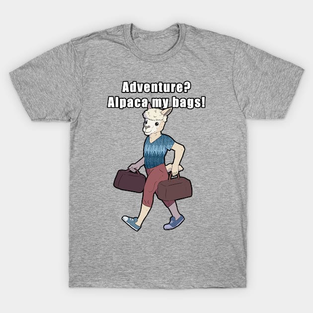 Alpaca Adventurer T-Shirt by PantheraCorax